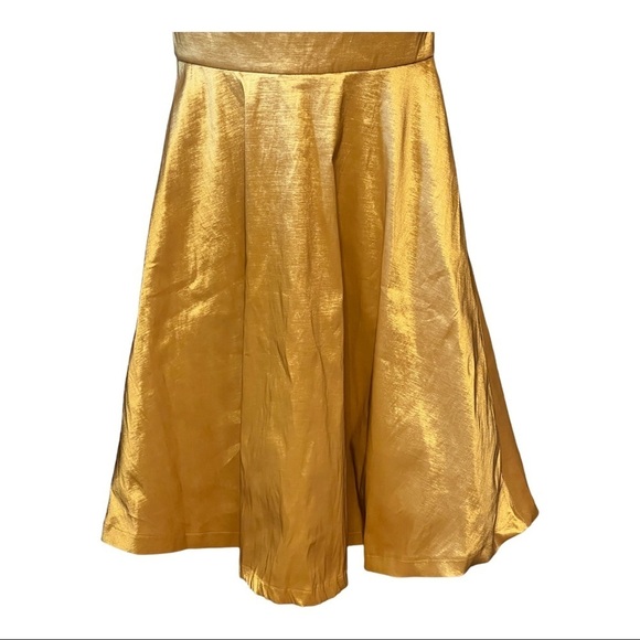 Modcloth Gold Midi Dress - Picture 7 of 13